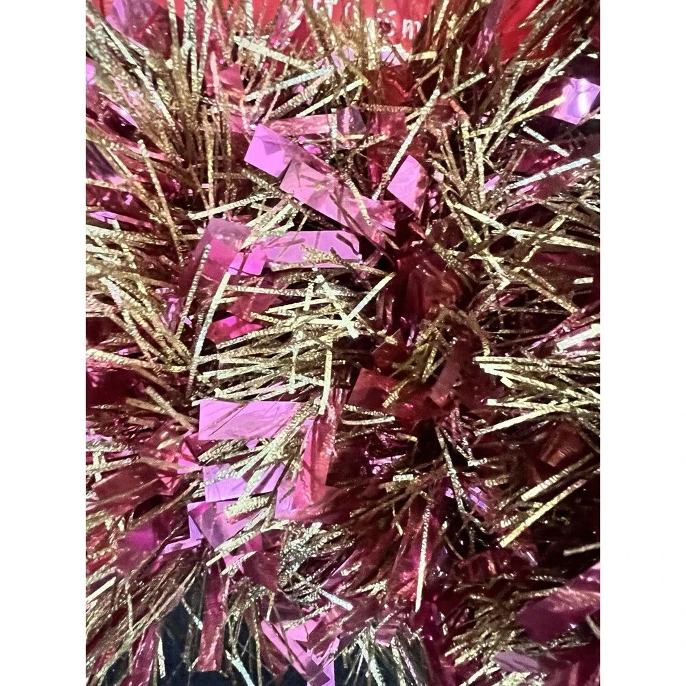 2 packs Pink gold christmas Tree GARLAND approx 3